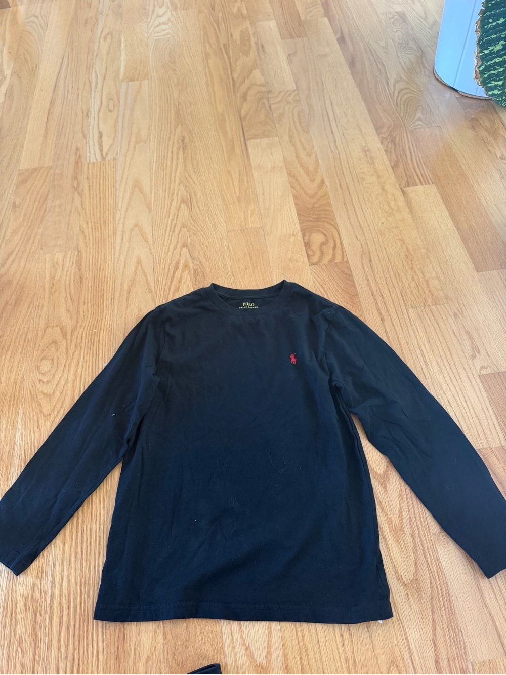 Polo by Ralph Lauren Black Tee with Gold Print
